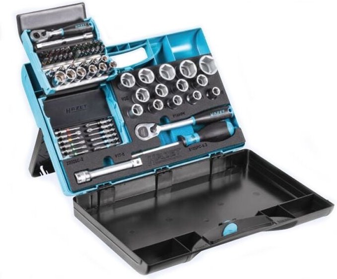 Steckschlüssel-Garnitur 953SC 68-teilig, 1/4' und 1/2' - Hazet