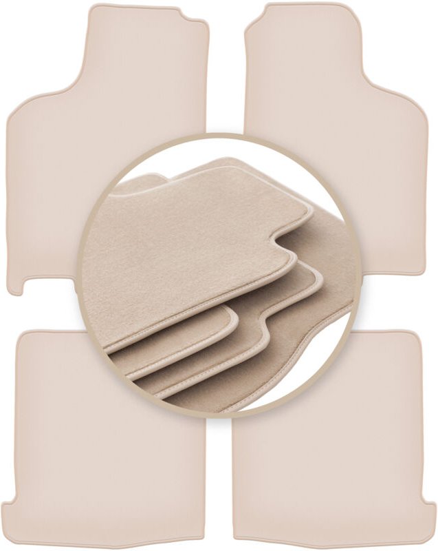 Beige PREMIUM-Matten für: Volkswagen Lupo 3L Fließheck 1997-2005