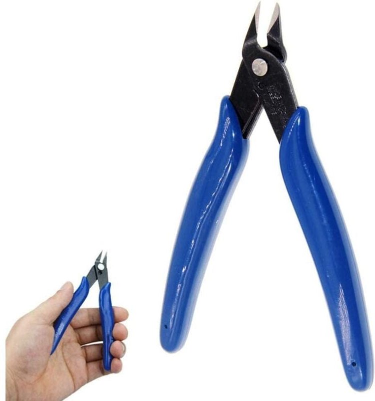 Diagonale Kabelschneiderzange, Seitenschneider mit rutschfesten Griffen für Heimwerkerarbeiten und Schmuck