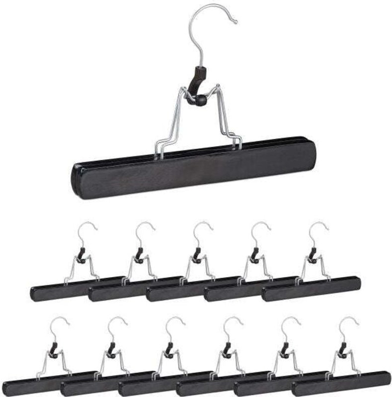 Thumbnail - Black trouser hanger pack of 12