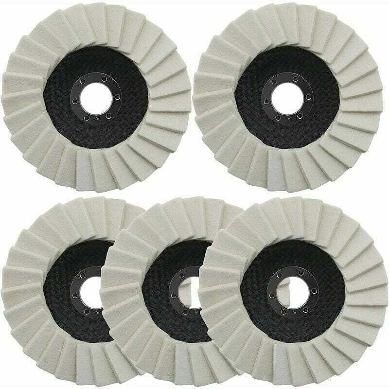 Polierscheibe aus Wollfilz, gezahnte Unterlegscheibe, Lamellenscheibe für Winkelschleifer aus Edelstahl, Glas, Metallen,...