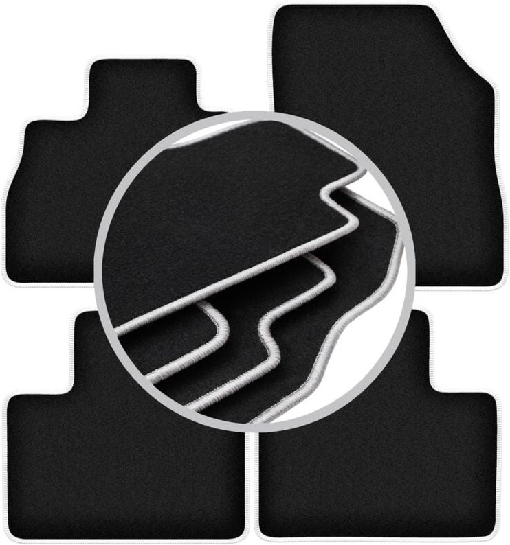 CARLUX-SILVER Autofußmatten für: Renault Scenic IV Minivan (2016-)