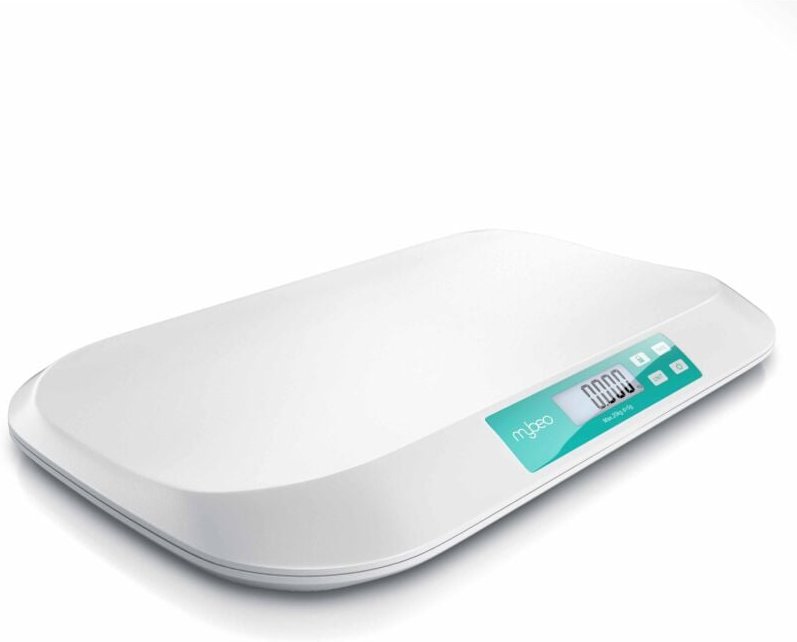 Mybeo - Digitale Babywaage mit Display 50 g bis 20 kg / 3 Zoll Display / Einheit kg & lb