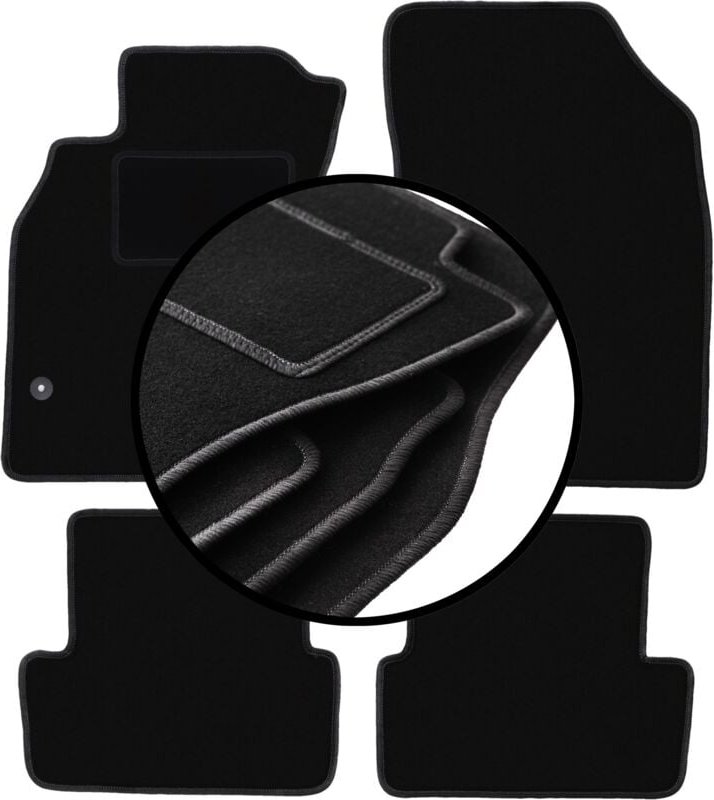 Komplettset Veloursmatten für: Renault Fluence Limousine (2009-2016)