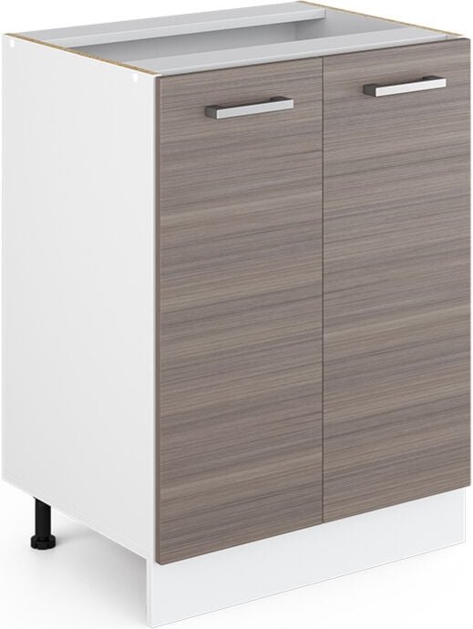 Vicco - Unterschrank R-Line, Grau, 60 cm mit Türen, ohne Arbeitsplatte