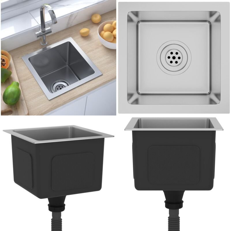 Handgemachte Einbauspüle Edelstahl - Küchenspüle - Küchenspülen - Home & Living - Silber