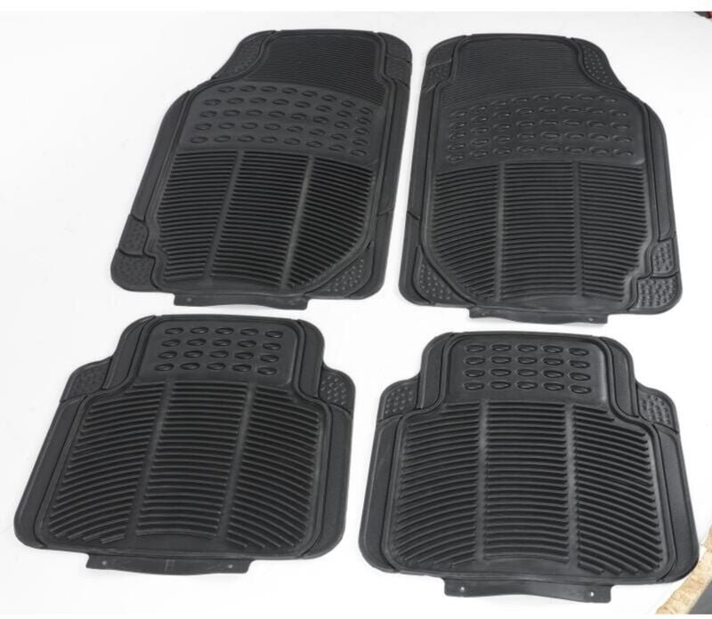 Outiror - Auto-Fußmatten 4er Set pkw kfz Universalgröße zuschneidbar für hinten+vorne