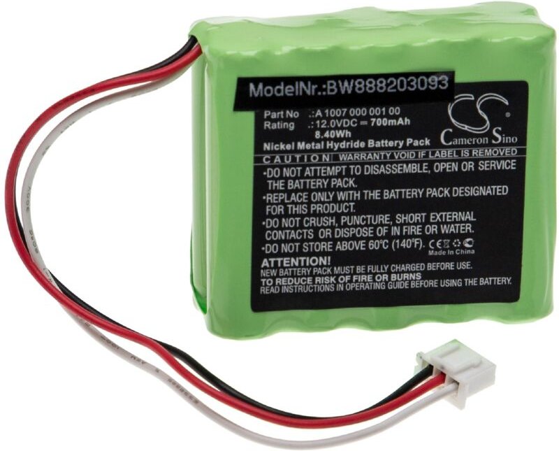 Vhbw - Akku Ersatz für Dentsply a 1007 000 001 00 für Medizintechnik (700mAh, 12V, NiMH)