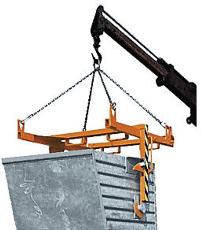 Bauer Traverse für Stapelkipper BKT 90, lackiert, Mausgrau