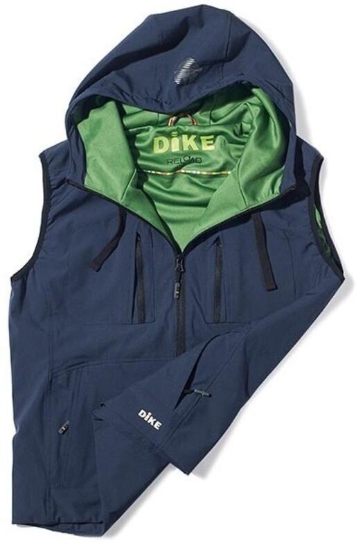 Arbeitsweste mit kurzen Ärmeln, mit Reißverschluss, Kapuze, GOLD Puder, Größe M