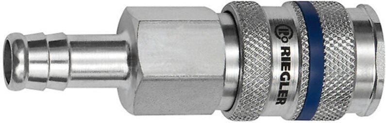 Schnellverschlusskupplung nw 7,8, Stahl, Tülle lw 10 - Riegler