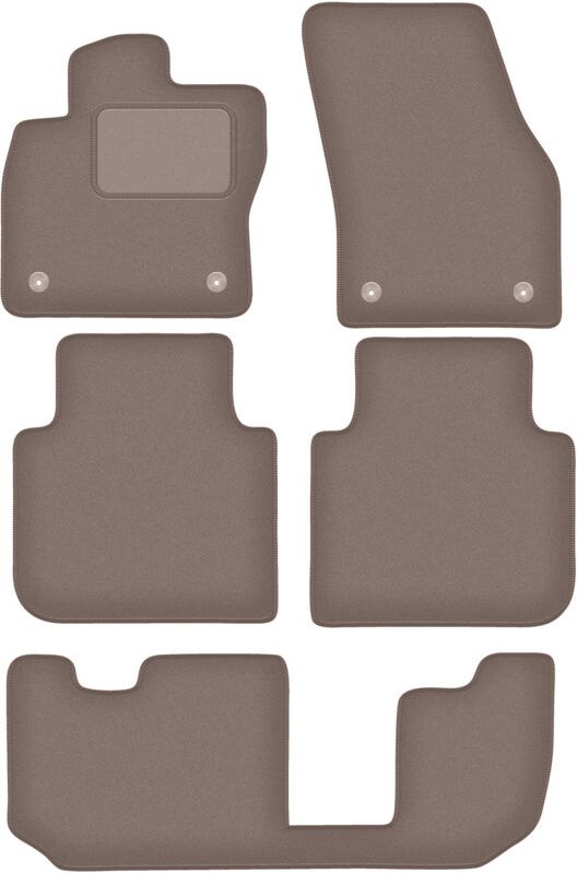 Thumbnail - Beige Veloursmatten für: Seat Tarraco 7-Sitzer (2018-)