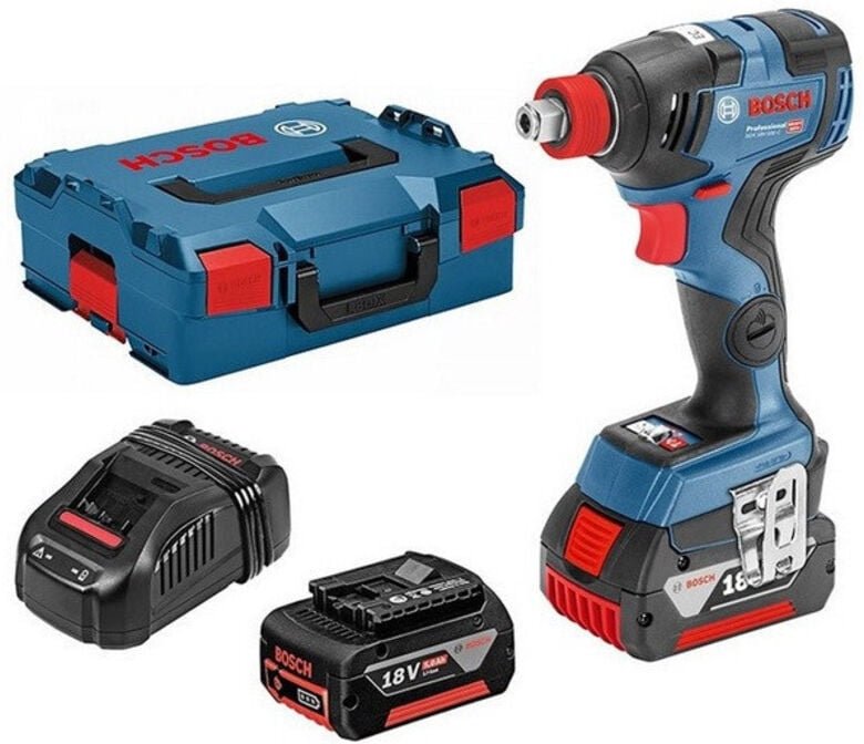 Bosch Professional 18V System GDX 18V-200 C - Akku-Schlagschrauber (bürstenlos, 200 Nm, steckerfertig, 2 x 5,0 Ah Batter...