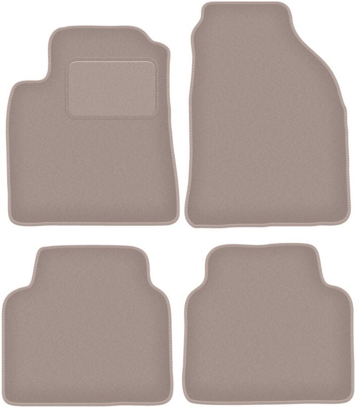Beige Veloursmatten für: Hyundai Matrix Minivan (2001-2010)