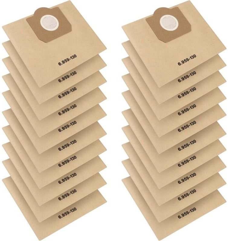 Thumbnail - 20 Stück Staubsaugerbeutel für Karcher 6.959-130.0 WD3, Papierfilterbeutel für Karcher 6.959-130.0 WD3/WD3P/MV3/A2204/A2...