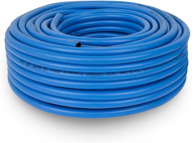 Thumbnail - Druckluftschlauch Gewebeschlauch Luftschlauch in 50m Länge, Kompressor Schlauch mit 10mm x 14,5mm Durchmesser (innen x a...