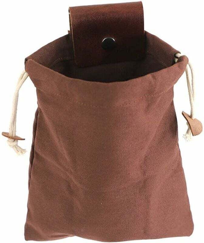 Shining House - Faltbare Pflücktasche aus Oxford-Stoff, robuste Werkzeugtasche mit Lederbezug für Camping/Picknick/Wande...