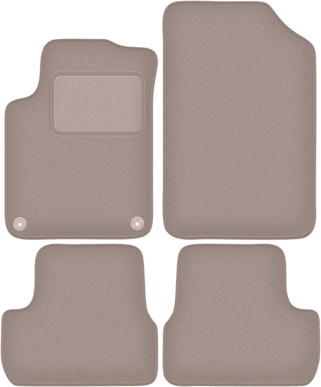 Beige Veloursmatten für: Citroen DS3 Cabrio (2015-)