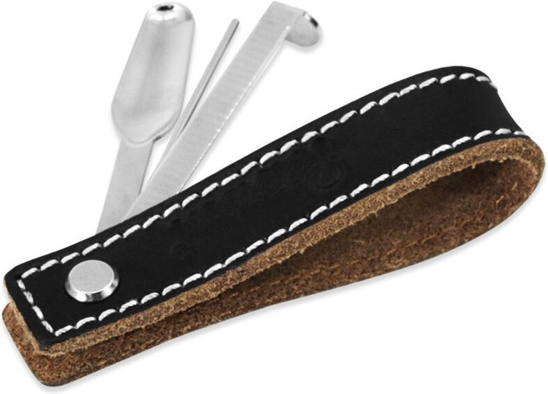 Pfeifenhalter, Tabakpfeifenhalter aus Leder mit Pfeifenreibahle und Stopfwerkzeug - Lntyq