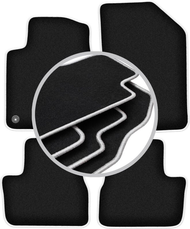 CARLUX-SILVER Autofußmatten für: Peugeot 2008 I Crossover (2013-2019)