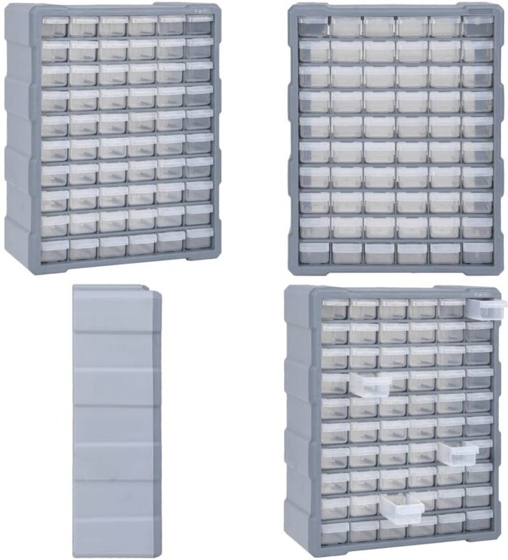 Multi-Schubladen-Organizer mit 60 Schubladen 38x16x47,5 cm - Multi-Schubladen-Organizer - Werkzeug-Organizer - Home & Li...