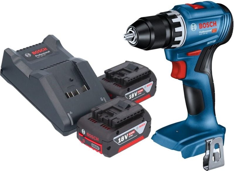 Bosch gsr 18V-45 Professional Akku Bohrschrauber 18 v 45 Nm Brushless + 2x Akku 4,0 Ah + Ladegerät