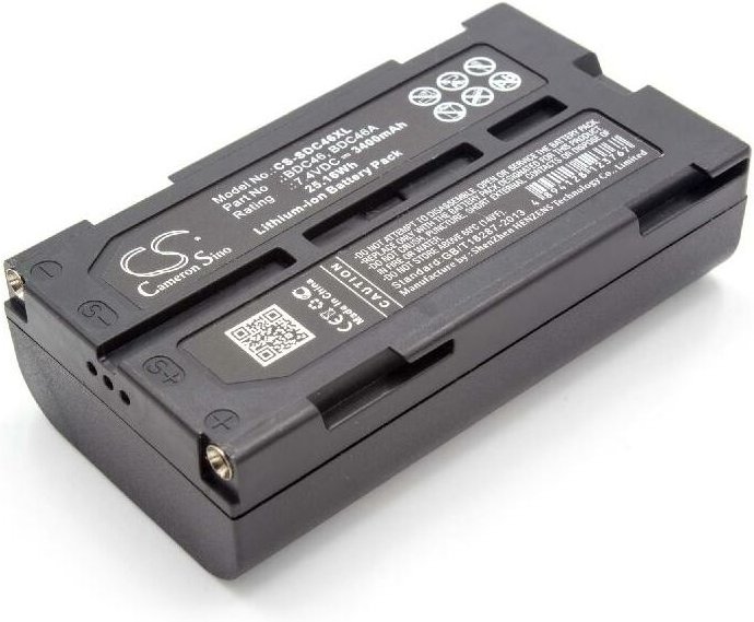 vhbw Akku Ersatz für Sokkia BDC-46C, SDL30 für Messgerät (3400mAh, 7,4V, Li-Ion)