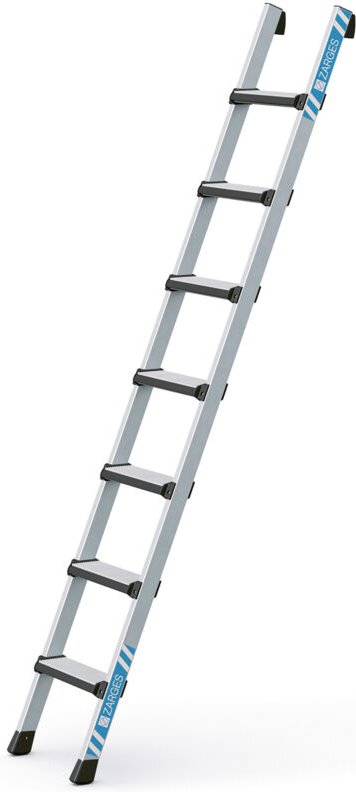 Comfortstep l Stufen-Anlegeleiter Zarges mit gepolsterter Stufen-Vorderkante 2,14m