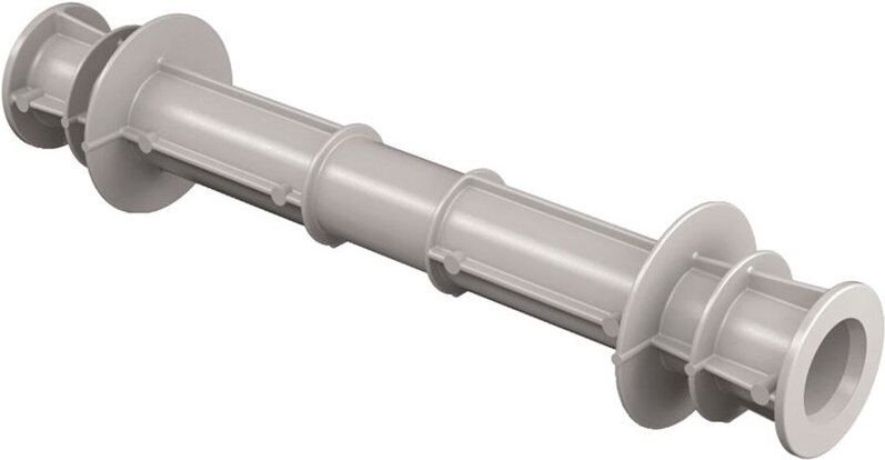 Fertigrohrspreize 200 mm - Schalungsabstandhalter mit 2 Stopfen STF hochwertiges Schalungszubehör - 100 Stück