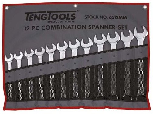 Ring-Maulschlüssel-Set Tengtools 6512MM 151590205
