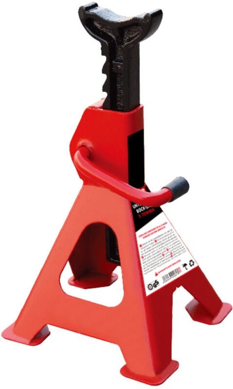 Unterstellbock, max. Tragkraft: 3 Tonnen, max. Höhe: 428 mm, massivem Stahl, 9-stufiger Schnellspannhebel, Unterstellboc...