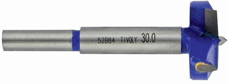 Scharnierbohrer Tivoly Hartmetallplättchen - Zylinderschaft ø 26 mm l 79.5 mm - 11102422600