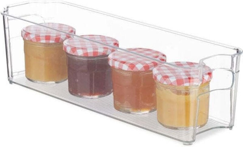 Slim kitchen organiser with handles