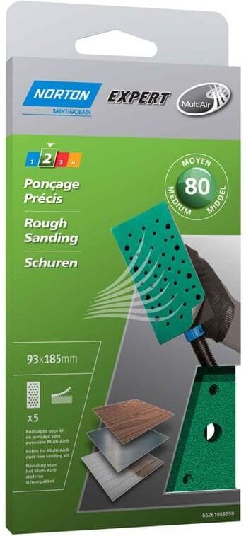 Norton Expert Nachfüllpackung 93x185mm K80 5er ve