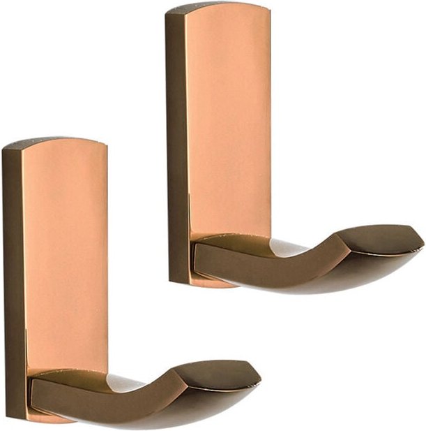 Thumbnail - 2er-Set Messing-Wandhaken für Badezimmer (Roségold) - Sollbry