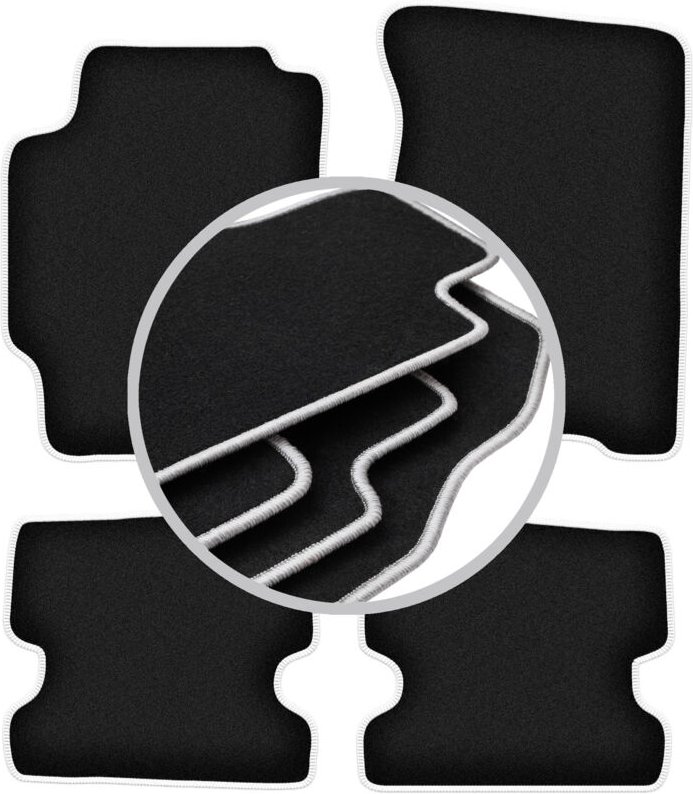 CARLUX-SILVER Autofußmatten für: Ford Probe MK2 Coupé (1993-1997)