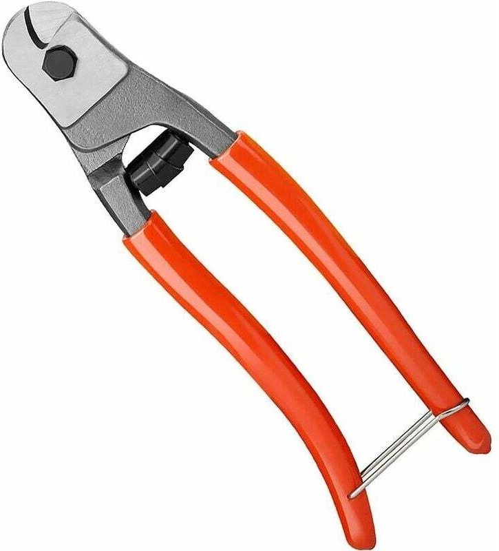 Kabelschneiderzange, 205 mm, Chrom-Vanadium-Stahlschneider, geeignet zum Schneiden von Kupferkabeln, Stahldrahtkabeln, A...