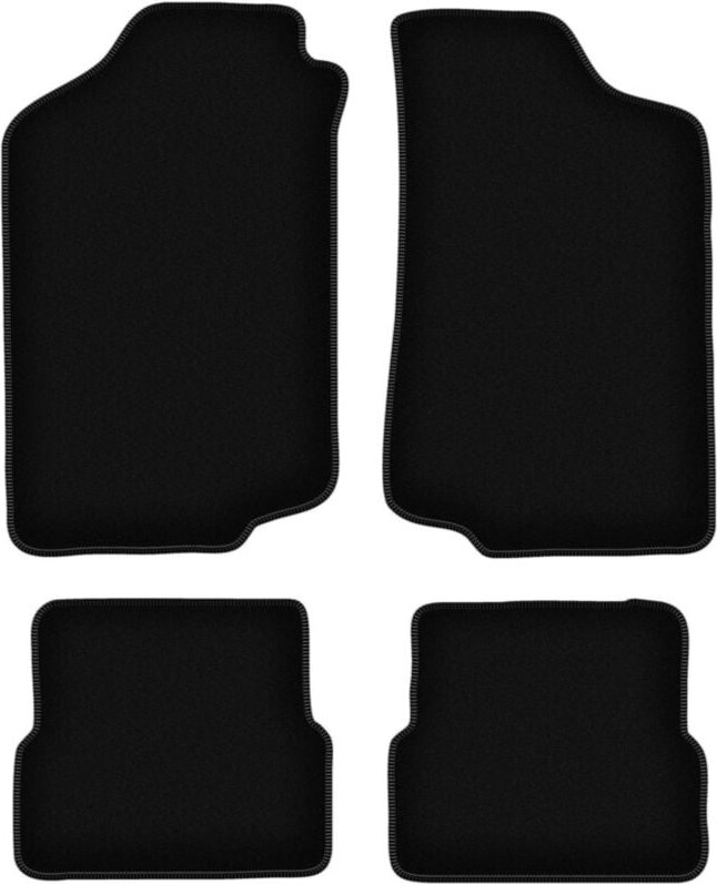BASIC schwarze Veloursmatten für: Volkswagen Jetta II Limousine (1984-1992)
