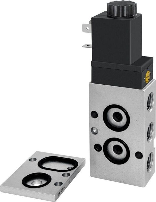 3/2-5/2-Wegeventil, namur, Luftfeder, g 1/4, 230 v, 50Hz - Riegler