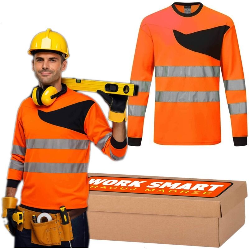 Portwest PW221 Hi-Vis Langarm-T-Shirt Orange -M- Kingsmill