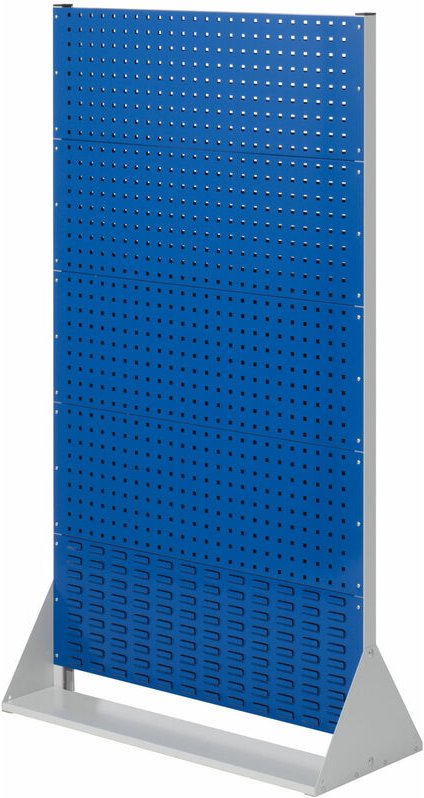 Kappes ®RasterPlan Stellwände einseitig Größe 5 - 4x Lochplatten 1x Schlitzplatte Enzianblau RAL 5010