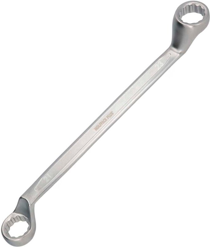 Llave Estrella Acodada Plus Acero Cromo Vanadio 21x23 DIN838.