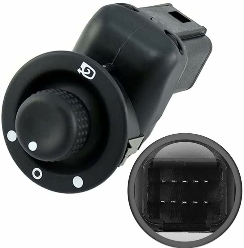 Rückspiegelknopf für Clio 3 4 Scenic Captur Modus Schaltersteuerung Außenverstellung Klappbarer einziehbarer Spiegel 820...