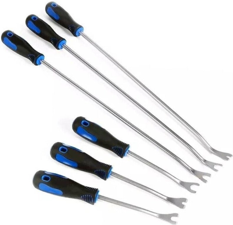 Trade Shop Traesio - Trade Shop - satz 6 stück hebelverkleidungsentferner clips autoverkleidungen stahl 21136 -