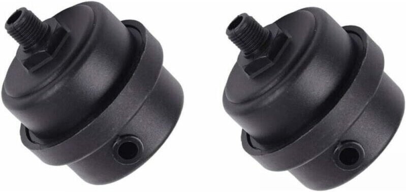 2er-Pack Luftkompressor-Schalldämpferfilter, Kunststoffgehäuse, Kolbenschalldämpfer für Ventilatoren, Luftkompressoren, ...