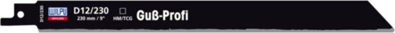 Alarm Werkzeuge 56060042 HM-HSS Bimetall-Säbelsägeblatt Guss-Profi D12 19TPI L.151mm 1 St.