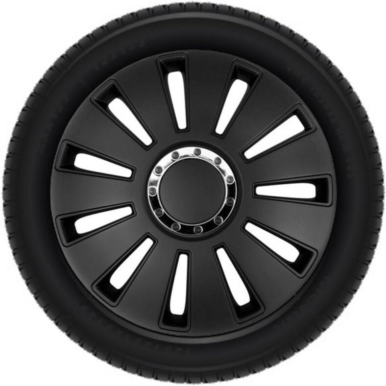 Radkappen-Satz - 15 Zoll - Silverstone - Schwarz