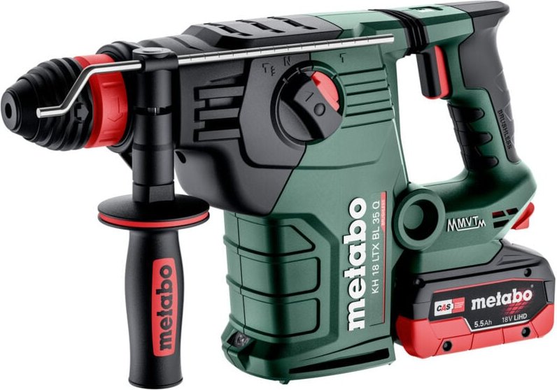 Thumbnail - Metabo Akku-Kombihammer KH 18 LTX BL 35 Q, 2x LIHD 5,5AH + Ladegerät in metaBOX 185 XL