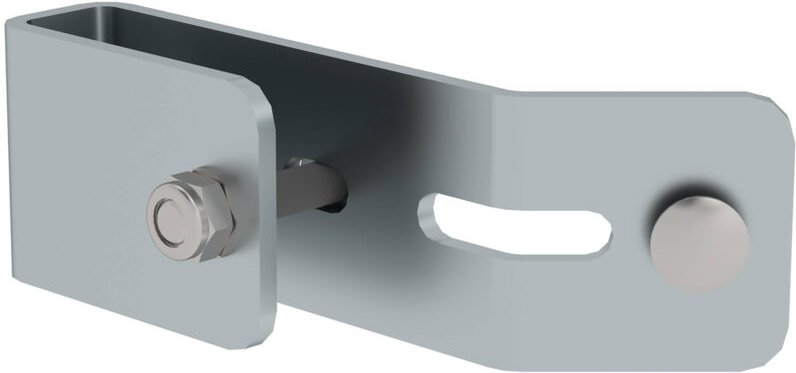 Munk - Günzburger Steigtechnik Schienenbefestigung für Leiterholm 60 x 25 mm Stahl verzinkt - 077546