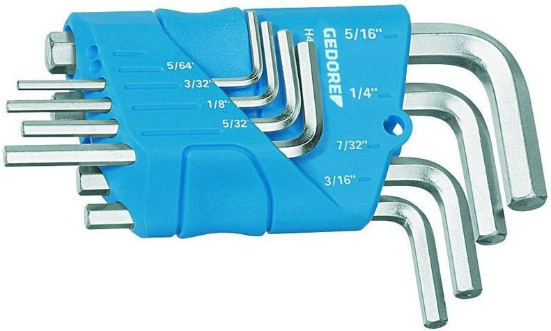 H 42-88 a Winkelschraubendreher-Satz im Halter 8-teilig 5/64-5/16AF